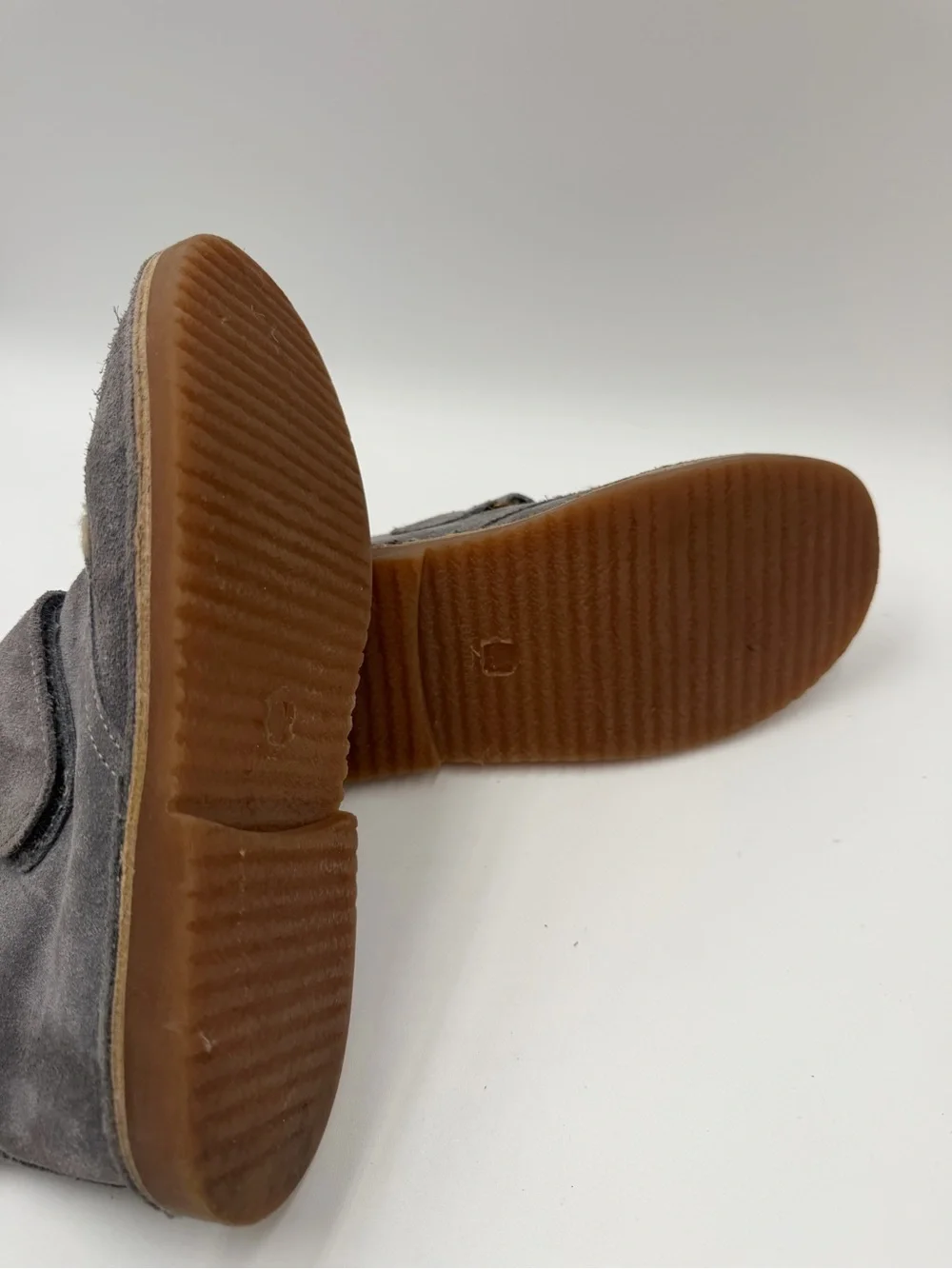 Mini Boden Desert Suede Gray Boots Shoes 34/2.5